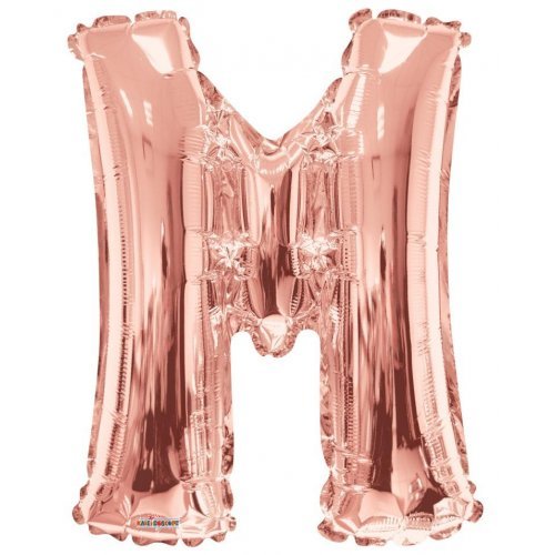 86cm Letter M Rose Gold Foil Balloon 