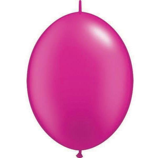 15cm Quick Link Pearl Magenta Qualatex Quick Link Balloons 90541 Pack Of 50 Special Order 
