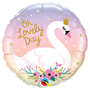 45cm Animal Oh Lovely Day Swan Foil Balloon #10371 - Each (Pkgd.)