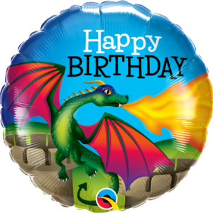 45cm Birthday Mythical Dragon Foil Balloon #13314 - Each (Pkgd.)