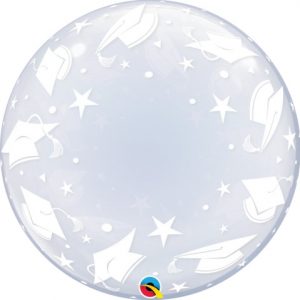 60cm Deco Bubble Graduation Caps #48565 - Each (Pkgd.)