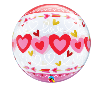 56cm Single Bubble Love Connected Hearts #24076 - Each (Pkgd.)