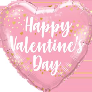 45cm Heart Valentine's Pink #24786 - Each (Pkgd.)