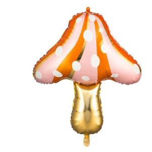 75cm Shape Foil Balloon Matte Peach Orange Mushroom #2526100 - Each (Pkgd.)