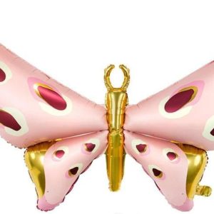120cm Shape Foil Balloon Pink Butterfly #2526122 - Each (Pkgd.)