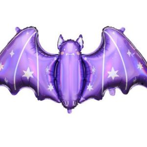 96cm Shape Foil Balloon Purple Bat #2526146 - Each (Pkgd.)