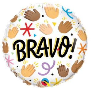 45cm Round Foil Bravo! #25765 - Each (Pkgd.)