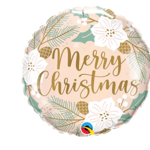45cm Round Christmas Floral #28198 - Each (Pkgd.)