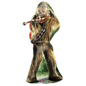 96cm Licensed SuperShape Star Wars Chewbacca Foil Balloon #4030400 - Each (Pkgd.) 43cm x 96cm Self Sealing Foil Balloon