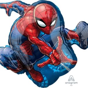 73cm Licensed SuperShape Spiderman Animated Foil Balloon #4034665 - Each (Pkgd.) 43cm x 73cm Self Sealing Foil Balloon