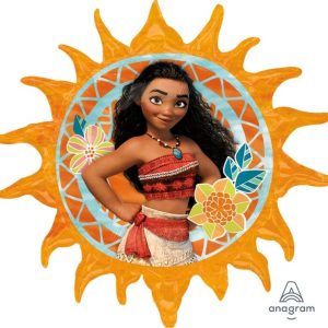 73cm Licensed SuperShape Moana Sun Foil Balloon #4034688 - Each (Pkgd.) 71cm x 73cm Self Sealing Foil Balloon