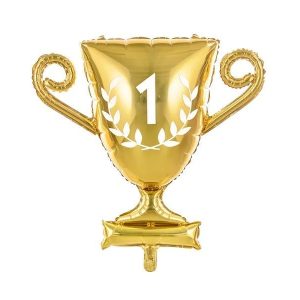 64cm Shape Gold Cup Foil Balloon #2526110 - Each (Pkgd.)