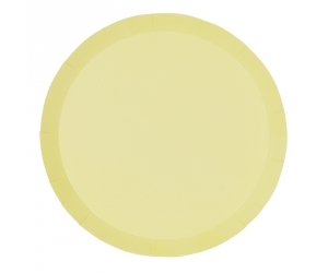 Paper Party Paper Round Banquet Plate 10.5" Pastel Yellow #6190PYP - 20pk(Pkgd.)