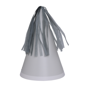 Paper Party Party Hat with Tassel Topper Cool Grey #6150CGP - 10pk(Pkgd.)