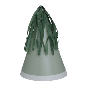 Paper Party Party Hat with Tassel Topper Eucalyptus #6150EUP - 10pk(Pkgd.)