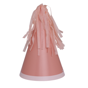 Paper Party Party Hat with Tassel Topper Rose #6150ROP - 10pk(Pkgd.)