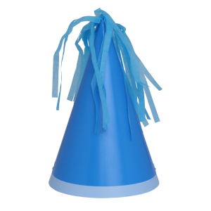 Paper Party Party Hat with Tassel Topper Sky Blue #6150SBP - 10pk(Pkgd.)