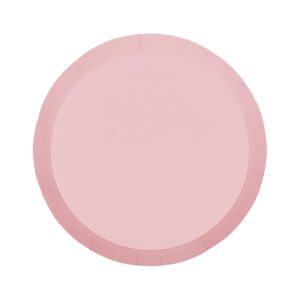Paper Party Paper Round Snack Plate 7" Classic Pink #6170CPP - 20pk(Pkgd.)