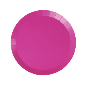 Paper Party Paper Round Snack Plate 7" Flamingo #6170FMP - 20pk(Pkgd.)