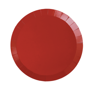 Paper Party Paper Round Dinner Plate 9" Cherry #6180CHP - 20pk(Pkgd.)