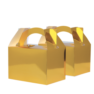 Paper Party Little Lunch Box Metallic Gold #6231MGP - 10pk(Pkgd.)