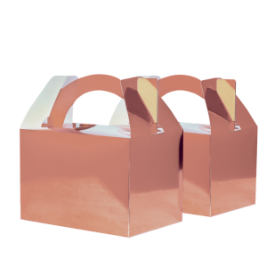 Paper Party Little Lunch Box Metallic Rose Gold #6231MRGP - 10pk(Pkgd.)