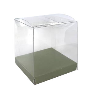Paper Party Clear Favour Box Eucalyptus #6250EUP - 10pk(Pkgd.)