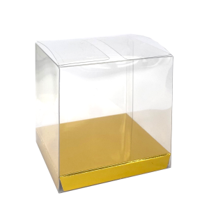 Paper Party Clear Favour Box Metallic Gold #6250MGP - 10pk(Pkgd.)