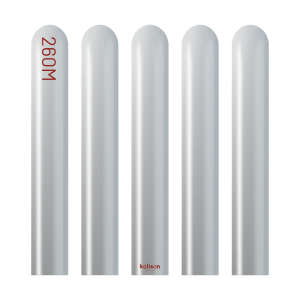 260M Mirror Silver Kalisan Plain Latex #10250022 - Pack of 50