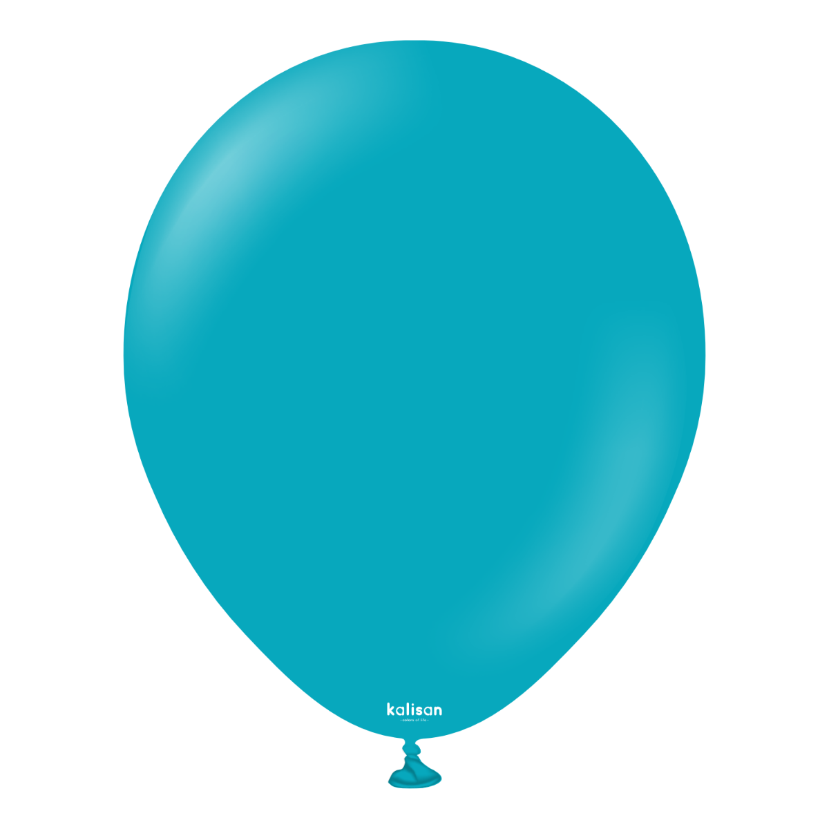 12cm Standard Turquoise Kalisan Plain Latex Balloons #10523181 - Pack of 100 Kalisan Balloons are manufactured in Türkiye and are know for being premium quality, durable natural latex balloons. Please note balloon colours may vary slightly from how they appear on the screen.