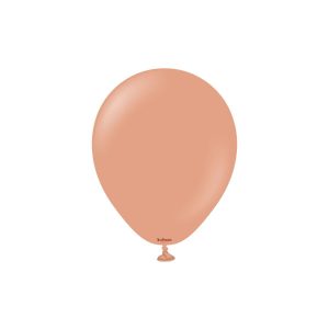 12cm Standard Clay Pink Kalisan Plain Latex Balloons #10523511 - Pack of 100     Kalisan Balloons are manufactured in Türkiye and are know for being premium quality, durable natural latex balloons. Please note balloon colours may vary slightly from how they appear on the screen.