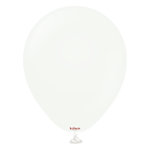 30cm Standard White Kalisan Plain Latex Balloons #11223121 - Pack of 100     Kalisan Balloons are manufactured in Türkiye and are know for being premium quality, durable natural latex balloons. Please note balloon colours may vary slightly from how they appear on the screen.