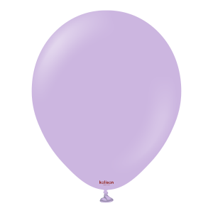 30cm Standard Lilac Kalisan Plain Latex Balloons #11223171 - Pack of 100   Kalisan Balloons are manufactured in Türkiye and are know for being premium quality, durable natural latex balloons. Please note balloon colours may vary slightly from how they appear on the screen.