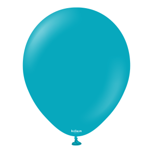 30cm Standard Turquoise Kalisan Plain Latex Balloons #11223181 - Pack of 100   Kalisan Balloons are manufactured in Türkiye and are know for being premium quality, durable natural latex balloons. Please note balloon colours may vary slightly from how they appear on the screen.