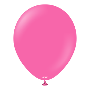 30cm Standard Fuchsia Kalisan Plain Latex Balloons #11223211 - Pack of 100     Kalisan Balloons are manufactured in Türkiye and are know for being premium quality, durable natural latex balloons. Please note balloon colours may vary slightly from how they appear on the screen.