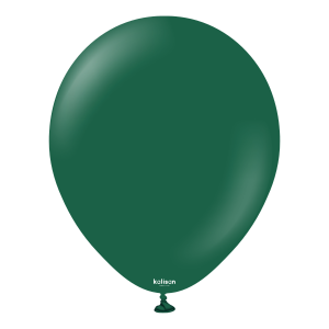 30cm Standard Dark Green Kalisan Plain Latex Balloons #11223291 - Pack of 100     Kalisan Balloons are manufactured in Türkiye and are know for being premium quality, durable natural latex balloons. Please note balloon colours may vary slightly from how they appear on the screen.