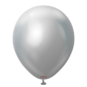 30cm Mirror Silver Kalisan Plain Latex Balloons #11250022 - Pack of 50     Kalisan Balloons are manufactured in Türkiye and are know for being premium quality, durable natural latex balloons. Please note balloon colours may vary slightly from how they appear on the screen.