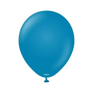 30cm Retro Deep Blue Kalisan Plain Latex Balloons #11280031 - Pack of 100     Kalisan Balloons are manufactured in Türkiye and are know for being premium quality, durable natural latex balloons. Please note balloon colours may vary slightly from how they appear on the screen.