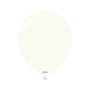 30cm Retro White Kalisan Plain Latex Balloons #11280181 - Pack of 100     Kalisan Balloons are manufactured in Türkiye and are know for being premium quality, durable natural latex balloons. Please note balloon colours may vary slightly from how they appear on the screen.