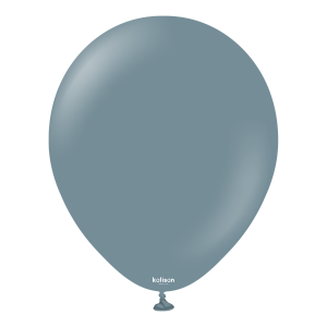 30cm Retro Denim Kalisan Plain Latex Balloons #11280191 - Pack of 100     Kalisan Balloons are manufactured in Türkiye and are know for being premium quality, durable natural latex balloons. Please note balloon colours may vary slightly from how they appear on the screen.