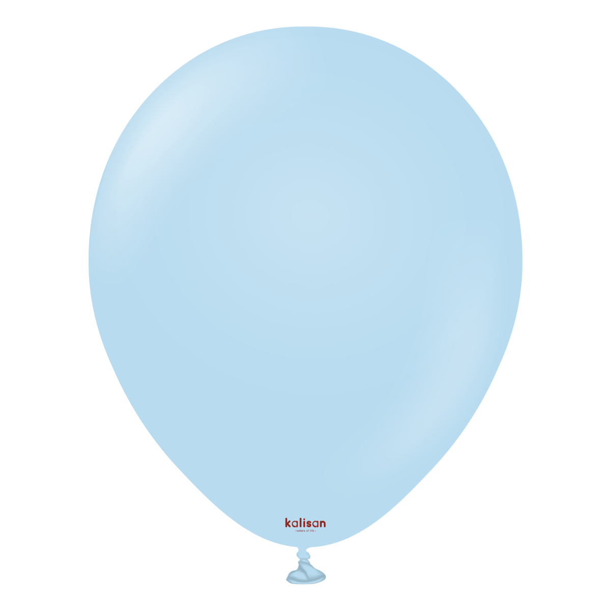 46cm Macaron Blue Kalisan Plain Latex Balloons #11830010 - Pack of 25 Kalisan Balloons are manufactured in Türkiye and are know for being premium quality, durable natural latex balloons. Please note balloon colours may vary slightly from how they appear on the screen.