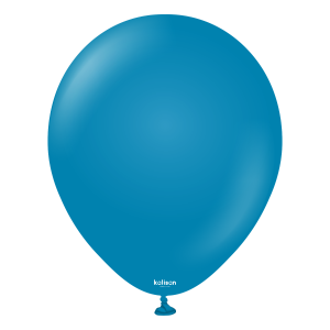 46cm Retro Deep Blue Kalisan Plain Latex Balloons #11880030 - Pack of 25     Kalisan Balloons are manufactured in Türkiye and are know for being premium quality, durable natural latex balloons. Please note balloon colours may vary slightly from how they appear on the screen.