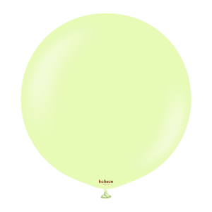 60cm Macaron Pistachio Kalisan Plain Latex Balloons #12430136 - Pack of 2     Kalisan Balloons are manufactured in Türkiye and are know for being premium quality, durable natural latex balloons. Please note balloon colours may vary slightly from how they appear on the screen.