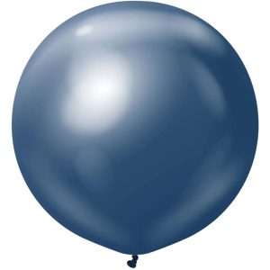 60cm Mirror Navy Kalisan Plain Latex Balloons #12450156 - Pack of 2     Kalisan Balloons are manufactured in Türkiye and are know for being premium quality, durable natural latex balloons. Please note balloon colours may vary slightly from how they appear on the screen.