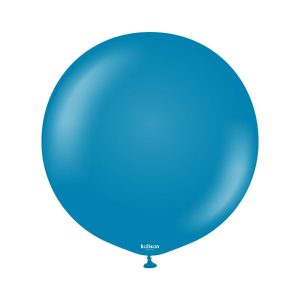 60cm Retro Deep Blue Kalisan Plain Latex Balloons #12480036 - Pack of 2     Kalisan Balloons are manufactured in Türkiye and are know for being premium quality, durable natural latex balloons. Please note balloon colours may vary slightly from how they appear on the screen.
