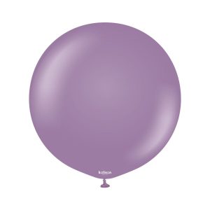 60cm Retro Lavender Kalisan Plain Latex Balloons #12480116 - Pack of 2     Kalisan Balloons are manufactured in Türkiye and are know for being premium quality, durable natural latex balloons. Please note balloon colours may vary slightly from how they appear on the screen.