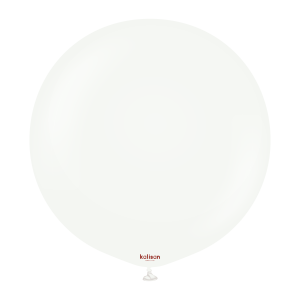 90cm Standard White Kalisan Plain Latex Balloons #13623126 - Pack of 2     Kalisan Balloons are manufactured in Türkiye and are know for being premium quality, durable natural latex balloons. Please note balloon colours may vary slightly from how they appear on the screen.