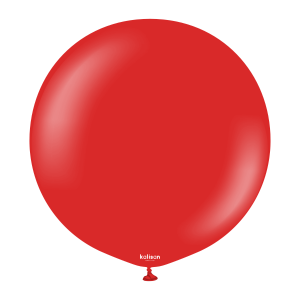 90cm Standard Red Kalisan Plain Latex Balloons #13623446 - Pack of 2      Kalisan Balloons are manufactured in Türkiye and are know for being premium quality, durable natural latex balloons. Please note balloon colours may vary slightly from how they appear on the screen.