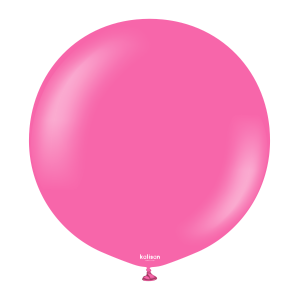 90cm Standard Fuchsia Kalisan Plain Latex Balloons #13623216 - Pack of 2     Kalisan Balloons are manufactured in Türkiye and are know for being premium quality, durable natural latex balloons. Please note balloon colours may vary slightly from how they appear on the screen.