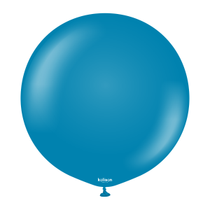 90cm Retro Deep Blue Kalisan Plain Latex Balloons #13680036 - Pack of 2     Kalisan Balloons are manufactured in Türkiye and are know for being premium quality, durable natural latex balloons. Please note balloon colours may vary slightly from how they appear on the screen.